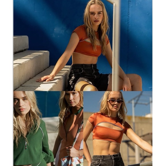 MAAJI Set - Satin Janece Crop Bikini Top & Resplendent Cheeky Bottoms - L/M - Picture 5 of 16